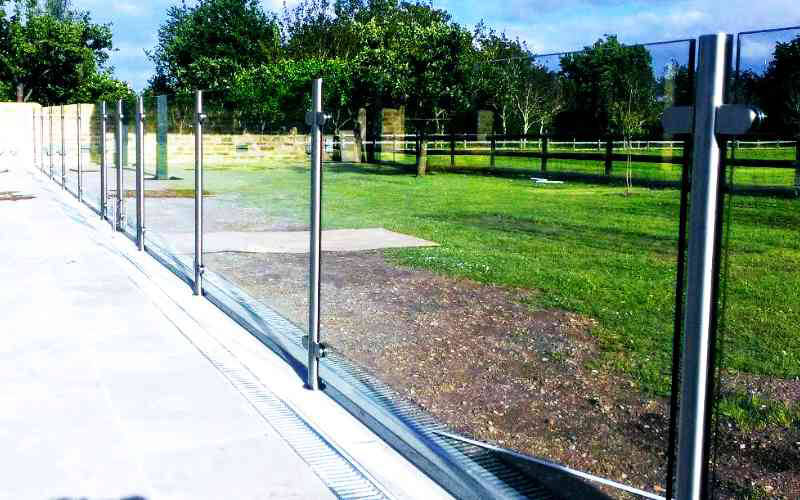 Toughened and laminated glass and post balustrade
