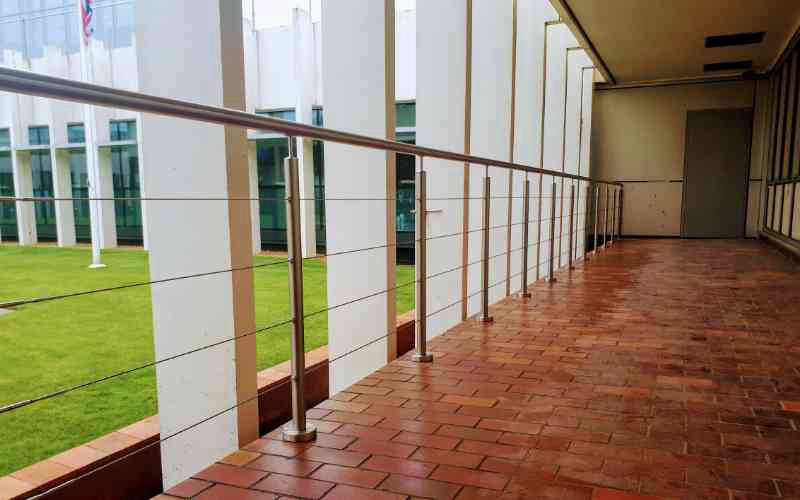 Wire infill balustrade railing system